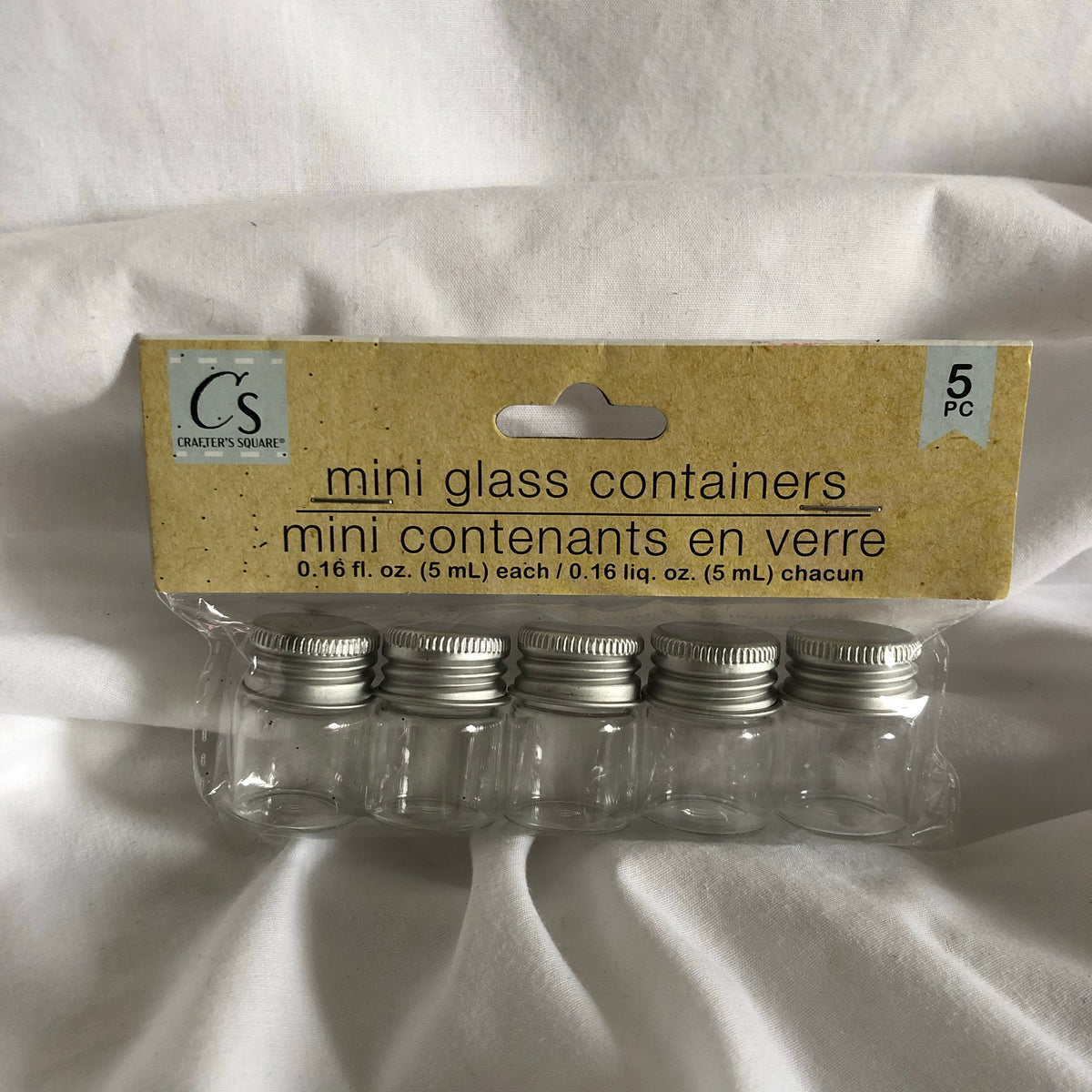 Crafters Square Mini Glass Containers – Around The Way Thrift