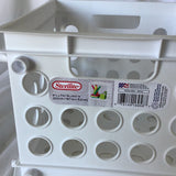 Sterlite Plastic White Crate Organizer - 9 x 7 3/4 x 6 1/8