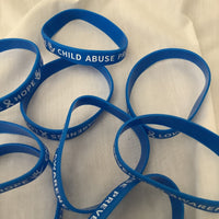 Child Abuse Prevention Awareness Wristbands Set Of 9