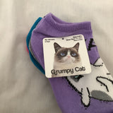 Grumpy Cat No Show Socks Children’s Size 6-8 1/2