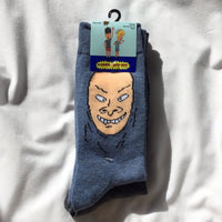 Beavis and Butt-Head Socks- 2 Pairs - Size 6 1/2 - 12