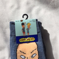 Beavis and Butt-Head Socks- 2 Pairs - Size 6 1/2 - 12