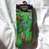 Ninja Turtle Crew Socks Men’s Shoe Size 6-12