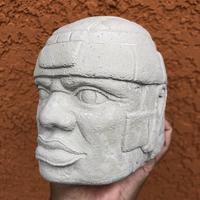 Large Olmec Head Sculpture