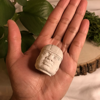 Mini Olmec Head Sculpture