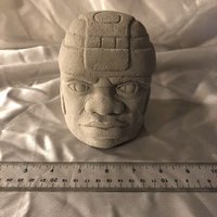 Large Olmec Head Sculpture