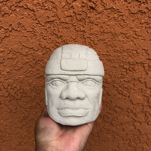 Large Olmec Head Sculpture