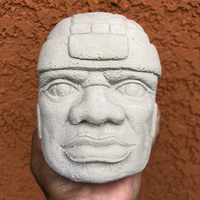 Large Olmec Head Sculpture