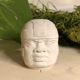 Mini Olmec Head Sculpture