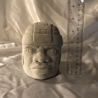 Large Olmec Head Sculpture