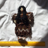 Vintage Homemade Native American Doll with Beadwork