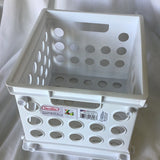 Sterlite Plastic White Crate Organizer - 9 x 7 3/4 x 6 1/8