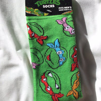 Ninja Turtle Crew Socks Men’s Shoe Size 6-12