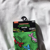 Ninja Turtle Crew Socks Men’s Shoe Size 6-12