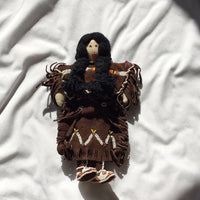 Vintage Homemade Native American Doll with Beadwork