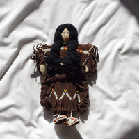 Vintage Homemade Native American Doll with Beadwork