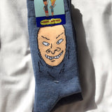 Beavis and Butt-Head Socks- 2 Pairs - Size 6 1/2 - 12