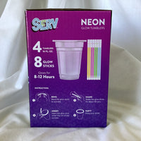 SERV Neon Glow Tumblers - Set of 4