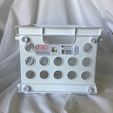 Sterlite Plastic White Crate Organizer - 9 x 7 3/4 x 6 1/8