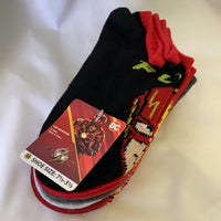 DC Socks - No Show - 5 Pairs - M Shoe Size: 7 1/2 - 3 1/2