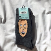 Beavis and Butt-Head Socks- 2 Pairs - Size 6 1/2 - 12