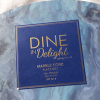 Dine In Delight Marble Cork 15in. Round Placemat - Set of 2