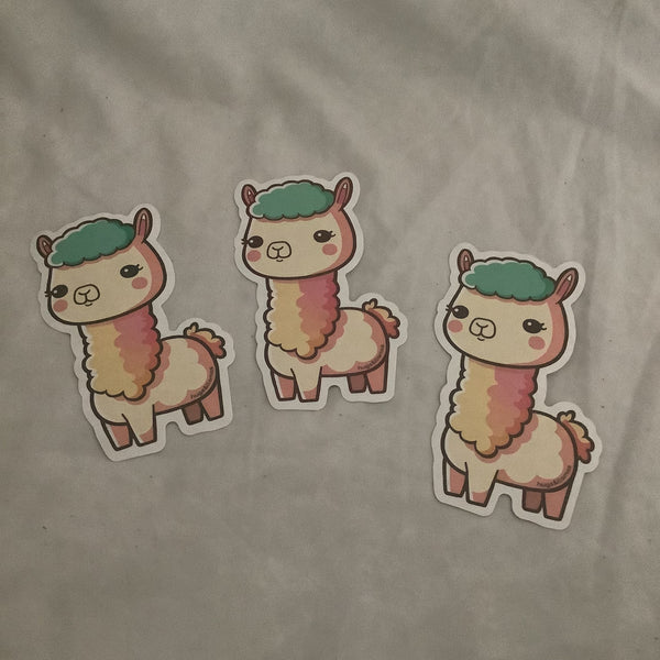 Hugs and Llama Stickers Set of 3