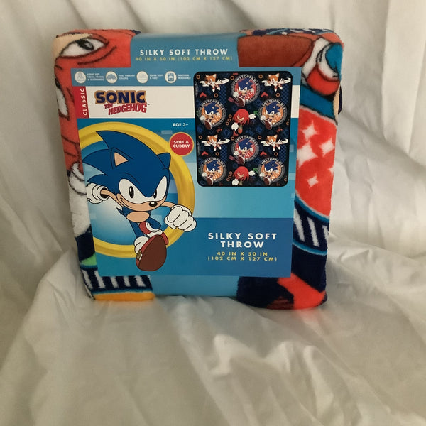 Sonic The Hedgehog Silky Soft Throw