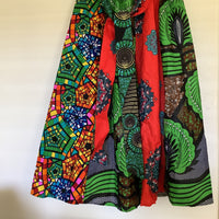 Shenbolen African Print Maxi Skirt Women’s One Size