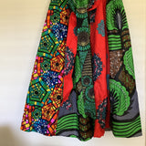 Shenbolen African Print Maxi Skirt Women’s One Size