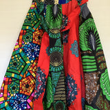 Shenbolen African Print Maxi Skirt Women’s One Size