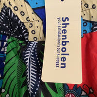 Shenbolen African Print Maxi Skirt Women’s One Size