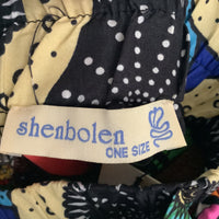 Shenbolen African Print Maxi Skirt Women’s One Size