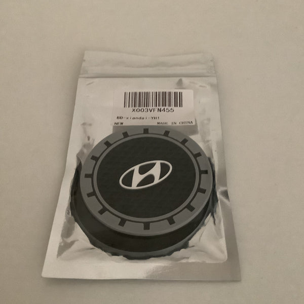 Hyundai 2 pc.Car Cup Mat Pad Silicone Coasters