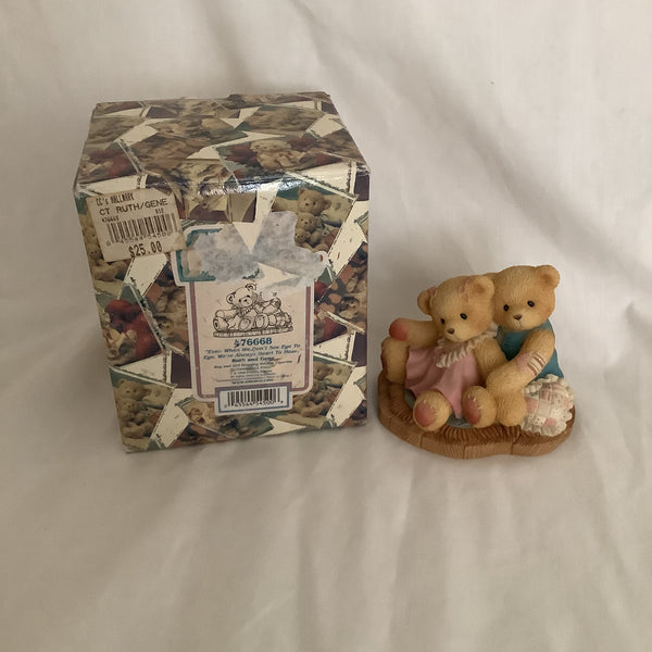 Cherished Teddies - Ruth And Gene "Even When We Don't See Eye To Eye, We're Always Heart To Heart" #476668