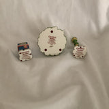 Cherished Teddies - 1998 Membears Only Accessories - Mailbox, Lamppost and Water Fountain