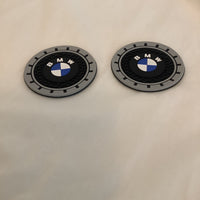 BMW 2 pc. Car Cup Holder Mat Pad Silicone Coasters