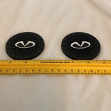 Infiniti 2 pc. Car Cup Holder Mat Pad Silicone Coasters