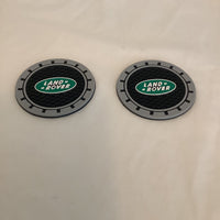 Land Rover 2 pc. Car Cup Holder Mat Pad Silicone Coasters