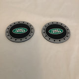Land Rover 2 pc. Car Cup Holder Mat Pad Silicone Coasters