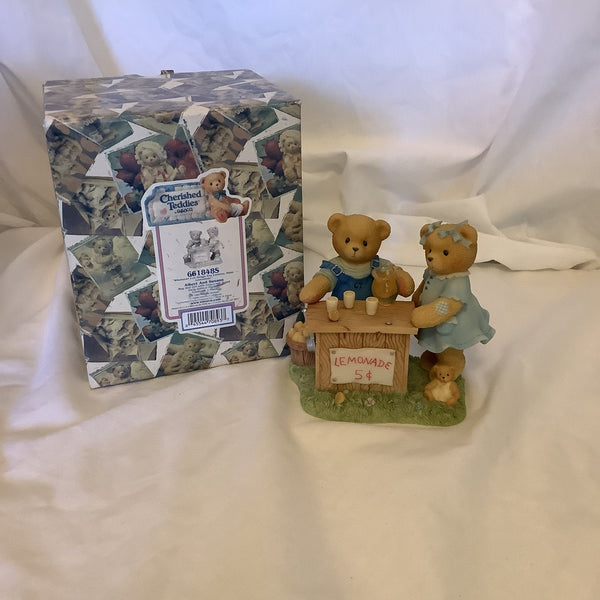 Cherished Teddies - Albert And Susann "Whenever Life Hands You Lemons, Make Lemonade" #661848S