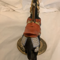 Vintage Black Carousel Horse