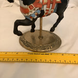 Vintage Black Carousel Horse