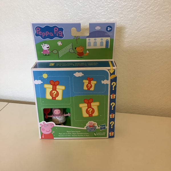 Peppa Pig Peppa’s Adventures Tennis Peppa Surprise Figure and Accessory Set