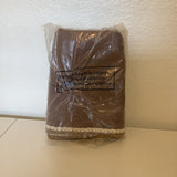 FY Fiber House 18x18 Brown Throw Pillow Covers Tailored Edges Set of 2