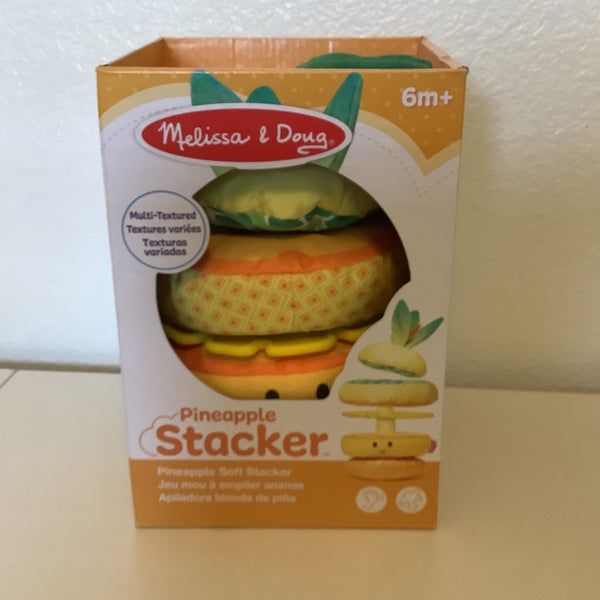 Melissa & Doug Multi-Sensory Pineapple Stacker 6M+ Infant Toy