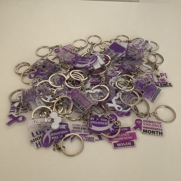 Domestic Violence Keychains 60 Piece