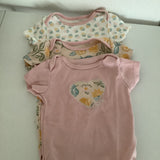 Chick Pea 3 Piece Onesies Set Size 6-9M