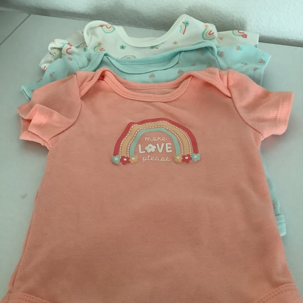 Baby Views 3 Piece Onesies Set Size 6-9M