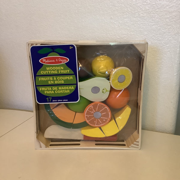 Melissa & Doug Wooden Cutting Fruit Set